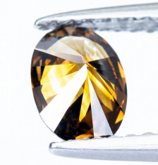 Vand Diamant Diamond - 0.62 ct - Natural Fancy Dark Orangy Brown - SI1 foto