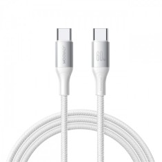 Cablu Date si Incarcare USB-C - USB-C Joyroom S-A28 Flash, 60W, 2m, Alb