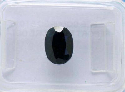 ~ SAFIR NATURAL albastru inchis 1,68 ct. Certificat de Autenticitate ! ! ! foto