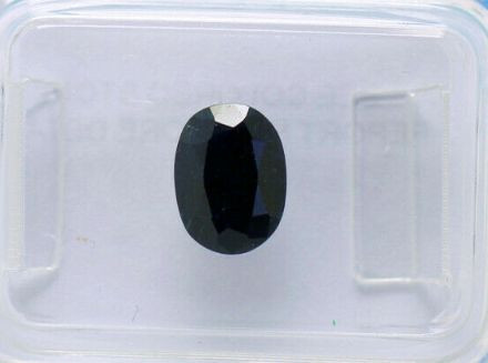 ~ SAFIR NATURAL albastru inchis 1,68 ct. Certificat de Autenticitate ! ! !