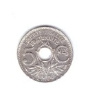 Moneda Franta 5 centimes 1938, stare buna, curata
