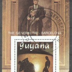 Guyana 1989 Sport, Olympics, Barcelona, perf. mini sheet, used T.176