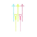 Set de 5 carlige spiralate pentru desfundare scurgeri Kiuiom, plastic, multicolor, 20 cm