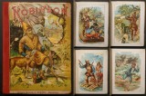 RARA 1905 Editura SFETEA Robinson Crusoe 5 LITOGRAFII 147 pag LIMBA ROMANA Traducator: Radu D. Rosetti Carte veche de Povesti / Aventura pentru Copii