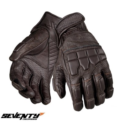 Manusi barbati pentru scuter - motocicleta Naked vara Seventy model SD-N58 culoare: maro &amp;ndash; degete tactile M (8 cm) foto