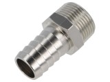 Conector filetat pentru țeavă din alamă nichelată 20mm