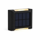 Lampă Solară de Perete cu Lumină Sus-Jos, Negru