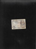 Spania 1 peseta 1948 seria08503738 aunc hartie ingalbenita pete