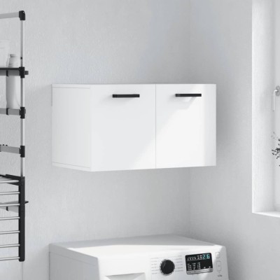 vidaXL Dulap de perete, alb, 60x36,5x35 cm, lemn prelucrat foto