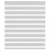 Jaluzea tip zebra gri deschis lățime țesătură 120,9cm poliester
