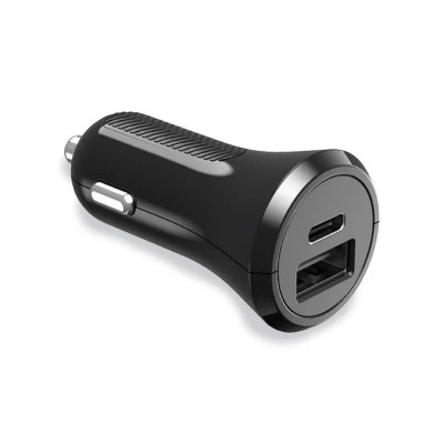 Incarcator Auto Contact 15.5W 2xusb 1x Type C Negru foto