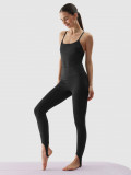 Colanți de yoga cu bandă elastică sub talpă pentru femei - negri, 4F Sportswear
