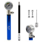 Pompă manuală cu manometru pentru bicicletă și trotineta electrică EWAP-006 &ndash; albastru | Motorevolution