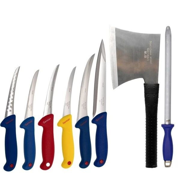 Set cutite macelarie 8 piese profesionale