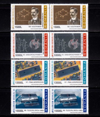 RO 2001 LP 1569 &amp;quot; Millenium - Secolul XX (II)&amp;quot; ,pereche H , MNH foto