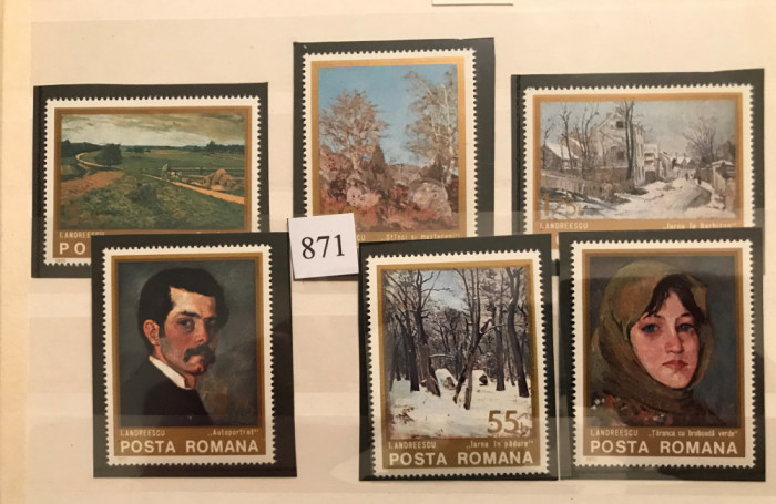 Romania (1975) LP 871 Reproduceri de arta - Ion Andreescu