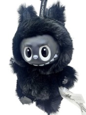 Jucarie Labubu negru Exciting Macaron - black new Labubu