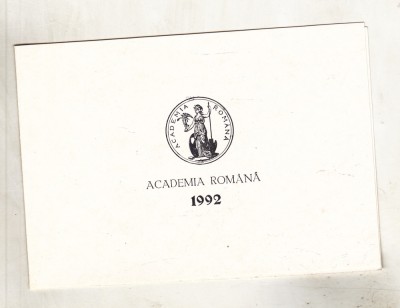 bnk cp Felicitare Academia Romana 1992 foto