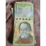 Venezuela 50 Bolivares 2015, 2014, 2011 etc