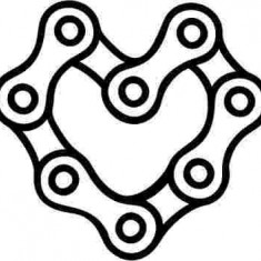 Sticker Auto Chain Heart