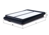 Filtru aer Nissan Qashqai II SUV; Renault Kadjar, Koleos II Motor 1.3 DIG-T, 1.5 dCi 110, 1.6 dCi 130, 1.6 dCi 130, 1.6 dCi 130 4x4, 1.6 dCi 130