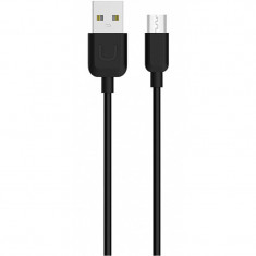 Cablu Date si Incarcare USB la MicroUSB Usams U Turn SJ098, 1 m, Negru