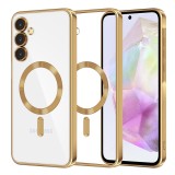 Husa premium Samsung Galaxy A35 5G Techsuit Luxury Crystal MagSafe, auriu