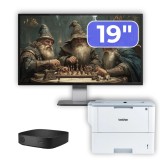 Pachet PC second hand HP T430 cu monitor 19 inch si imprimanta Brother