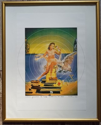 Schema geometrica la ,,Leda Subatomica&amp;quot; de Dali// tipar inalt foto