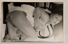 FOTOGRAFIE(ANII 70-80) EROTICA,VECHE DE COLECTIE/ FOTO VECHE ALB-NEGRU(100 X 65 mm.)