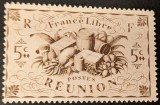 R&eacute;union &ndash; Timbre 5c &bdquo;France Libre&rdquo; &ndash; Colonie Franceză &ndash; Emisiune WWII