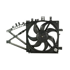 Ventilator radiator GMV SRL, Opel Corsa C, 2000-2006; Combo, 2001-2011 motor 1,7 DI/DTI, 200 W; 385 mm; 3 pini, cu pre-rezistor