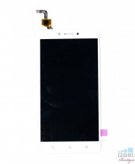 Ecran LCD Display cu Rama Lenovo K6 Note Alb foto