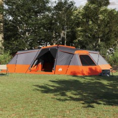 vidaXL Cort de Familie Gri și portocaliu 833 x 585 x 216 cm Poliester 42001153