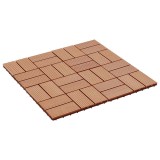 vidaXL Plăci pentru Deck 22 pcs Lemn de tec 30 x 30 cm Lemn compozit 3444840