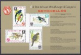 DB1 Fauna Pasari Seychelles 1976 MS MNH, Nestampilat