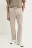 Hollister Co. pantaloni de trening culoarea bej, neted, KI334-4131