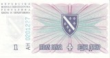 Bosnia si Hertegovina 1 Dinar 1994 - P-39 UNC !!! (necirculata)