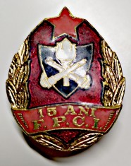 INSIGNA 15 ANI FPCI POMPIERI POMPIER MI MAI MINISTERUL DE INTERNE