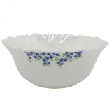 Set 6 Boluri Medii Salata din Opal Alb Blooming Garden 17.5cm DNC57424