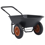 Roabă, negru și portocaliu, 78 L, 100 kg