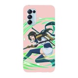 Husa compatibila cu Oppo A55, Viceversa, model Mikoto DanMachi, Silicon, TPU, Transparent, Carcasa