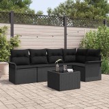 VidaXL Set de canapele pentru grădină 6 pcs 242.5 x 132.5 x 85 cm