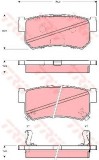 Set placute frana,frana disc SSANGYONG KORANDO (KJ) (1996 - 2006) TRW GDB3382