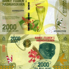 MADAGASCAR 2.000 ariary ND (2017) UNC!!!
