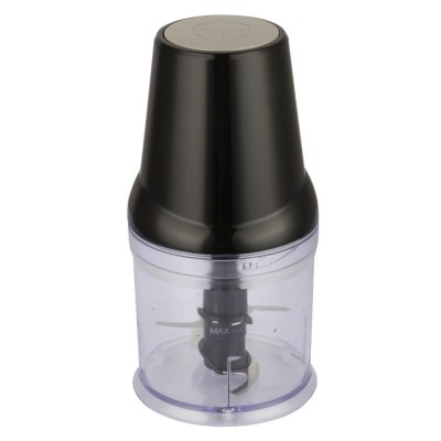 Tocator electric pentru alimente Rosberg Premium, 400 W, 500 ml, lama dubla, Negru foto