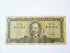 Rara! Cuba 1 Peso 1961,bancnota cu semnatura lui Che Guevara(Presedinte Banca Nationala Cubaneza) la cel mai mic pret,vedeti fotografiile.