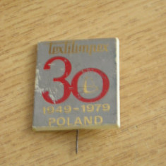 CM3 N3 68 - insigna - inscriptia TEXTILIMPEX - Polonia - 1979