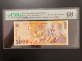 Romania 5000 lei 1998 pick 107a filigran mic grad 68 serie binara 002C0000101