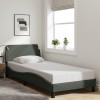 VidaXL Cadru de pat fără saltea, gri &icirc;nchis, 90x190 cm, textil